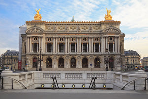 The front of the Opera Garnier in Paris.