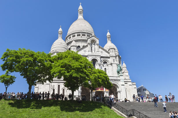 Sacre Coeur cathedral in Paris.