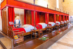 Load image into Gallery viewer, Beds at the Hospices de Beaune.
