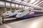 Load image into Gallery viewer, A TGV train in Paris gets ready to board passengers headed for Dijon, France.

