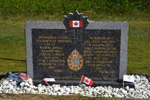 A World War II memorial to Canadian soldiers in Normandy, France.