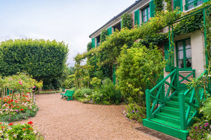 The exterior of Monet's house in Giverny.