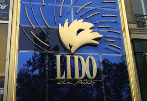 The front sign of the Lido Cabaret in Paris.