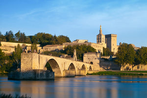 The Pope's palace in the city of Avignon, France.